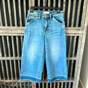 Madewell wide leg cropped denim